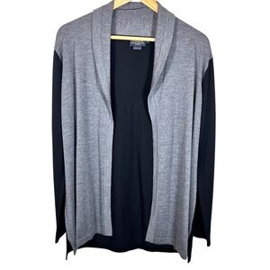Pendleton Merino Wool Grey & Black Cardigan Size Medium